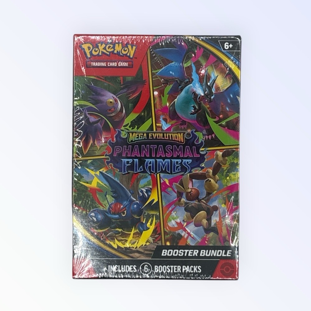 Pokemon TCG Mega Evolution Phantasmal Flames Booster Bundle Sealed - Picture 2 of 3